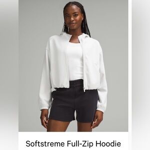 White Full-Zip Hoodie Softstreme